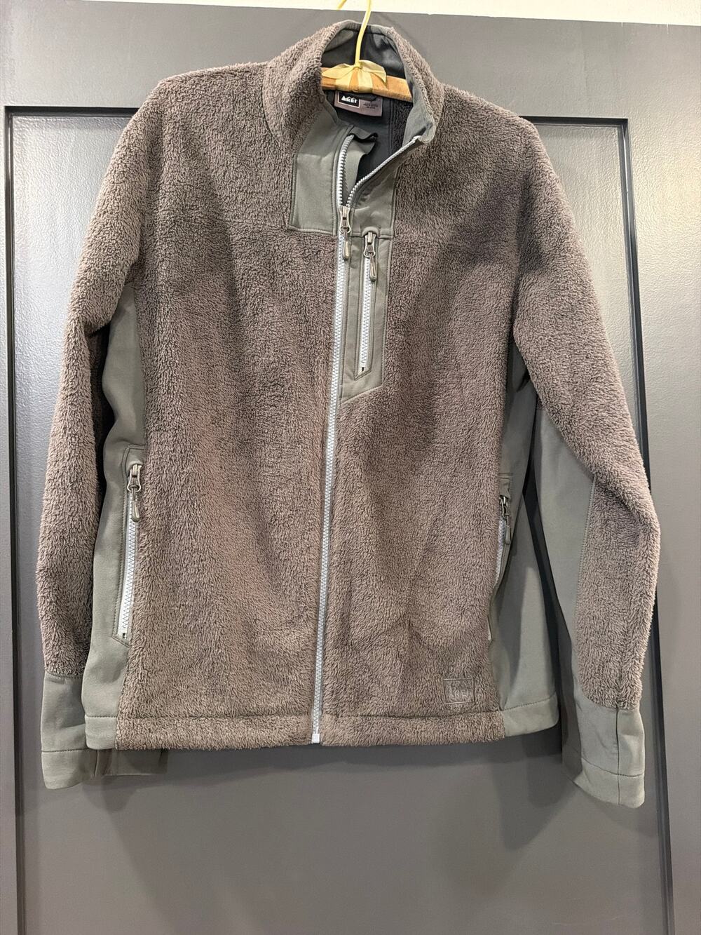 REI high-pile sherpa fleece jacket
